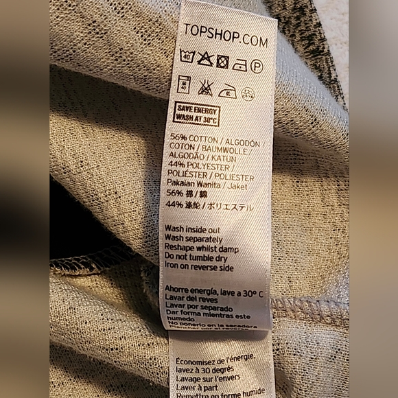 TOPSHOP Longline Double-Breasted Blazer | Jacket. Women's Size 6  (Oversized) - Picture 9 of 10